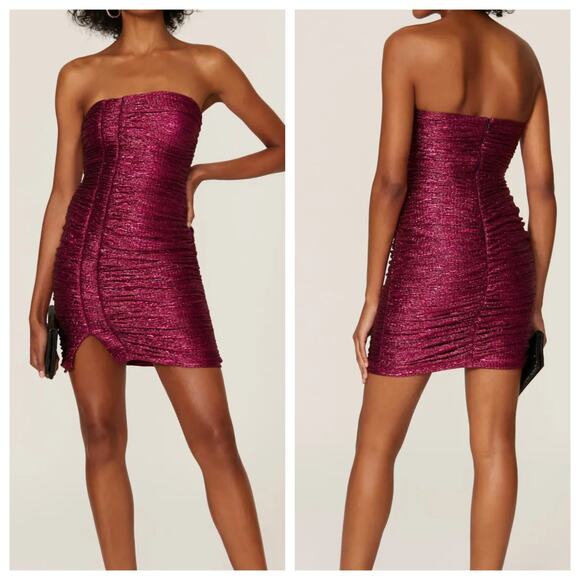 Black Halo Strapless Mini Dress - Picture 1 of 6